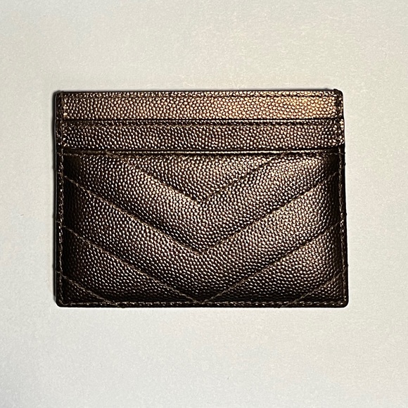 YSL | Saint Laurent Card Case | YSL Wallet Accessory | Designer Leather Wallet - Picture 2 of 12